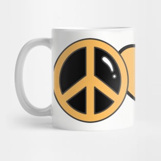 911 Dispatcher Peace Love Dispatch Mug